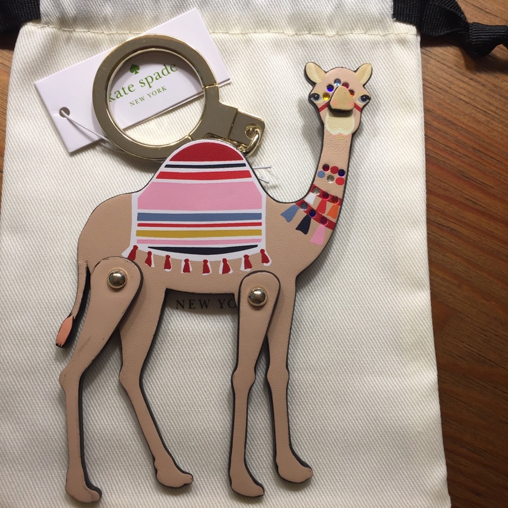 NWT kate spade Camel Keychain